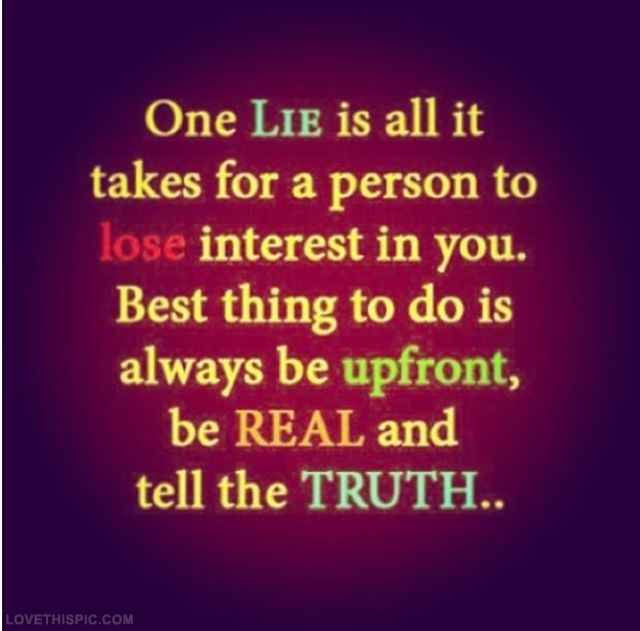 One Lie