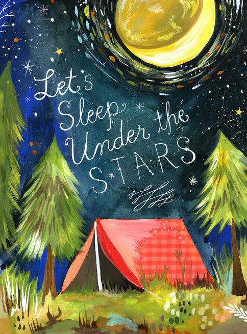 Let's sleep under the stars Let's sleep under the stars
