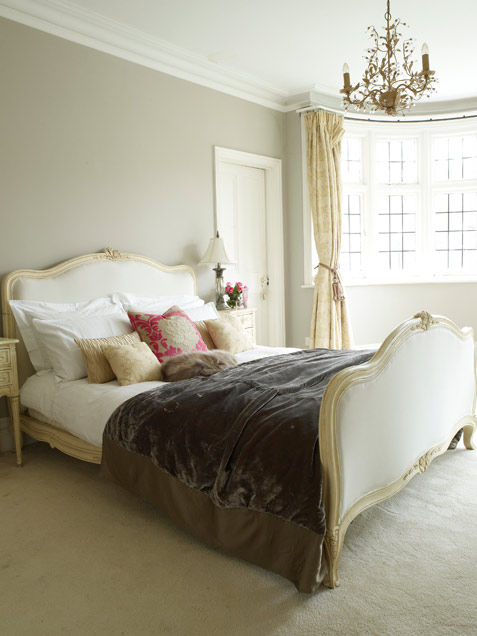 Luxurious velvet styled bedroom