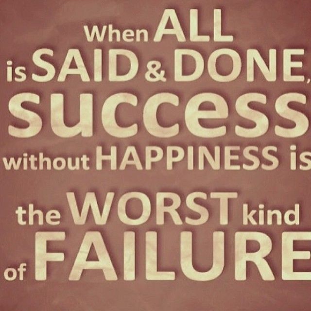 Success without happiness Success without happiness