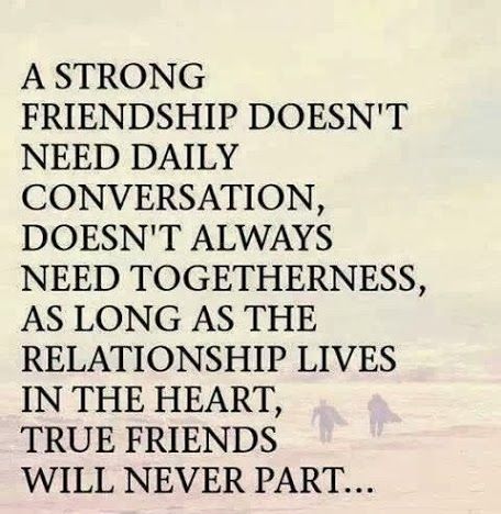 a strong friendship