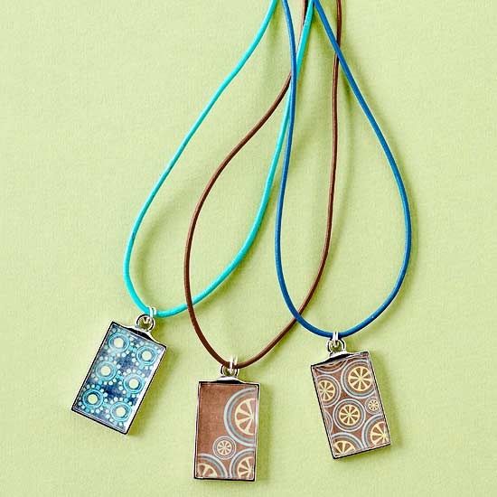 Handmade paper necklaces Handmade paper necklaces