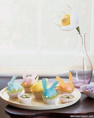 Crepe paper bunnies