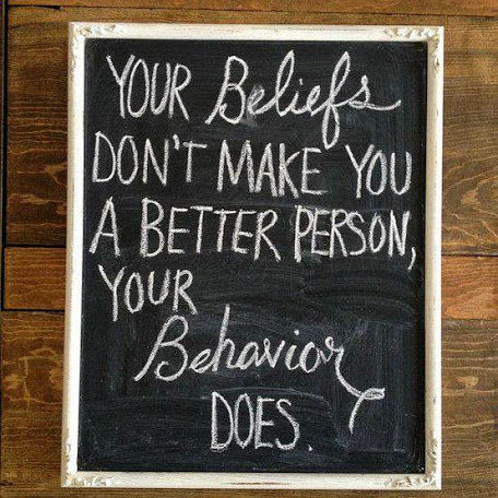 your beavior
