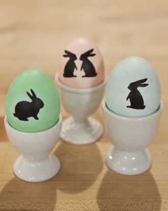 Silhouette Easter Eggs