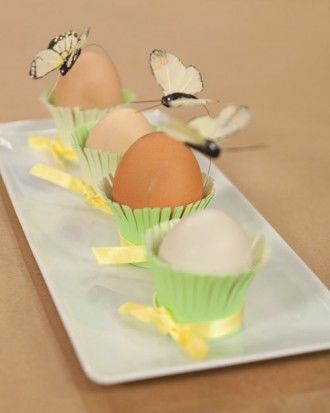 Easter egg place card holders Easter egg place card holders