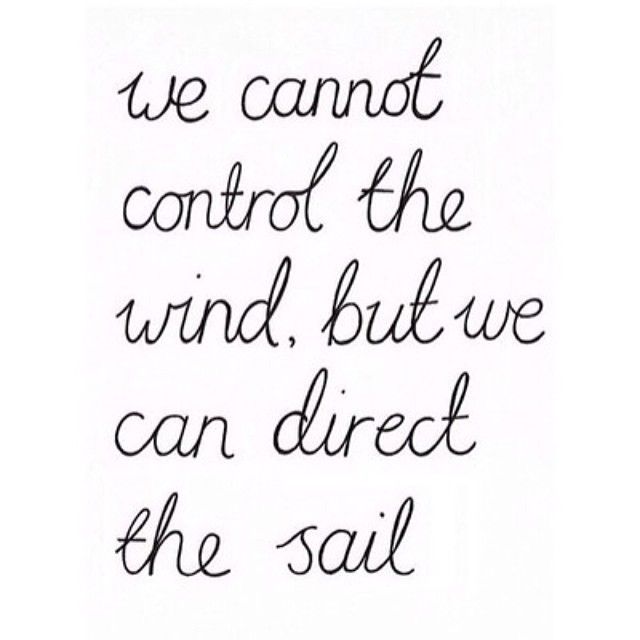 We can direct the sail We can direct the sail