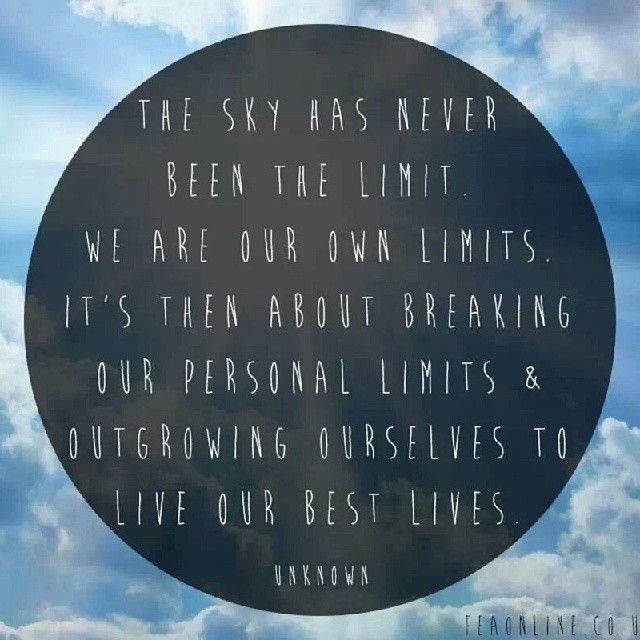 The sky has never been the limit