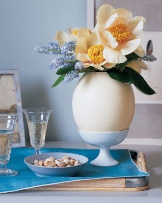 Oversize egg vase