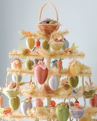 Fuzzy chicks on a flowering branch