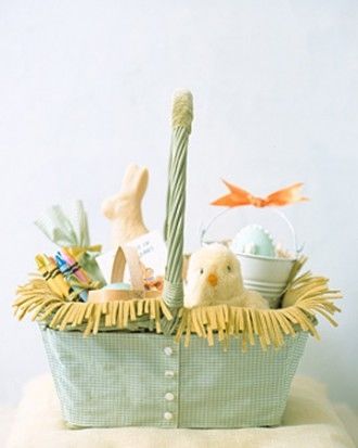 Slipcovered easter basket