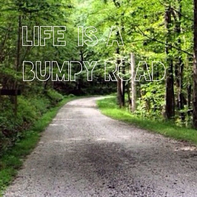 Life is a bumpy road Life is a bumpy road