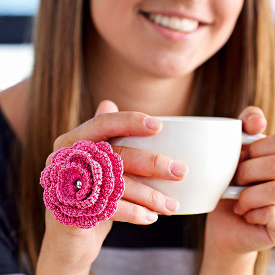 Twirly flower ring