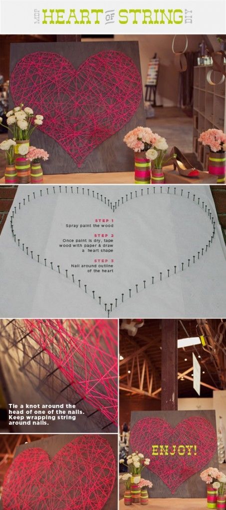 DIY Heart of String
