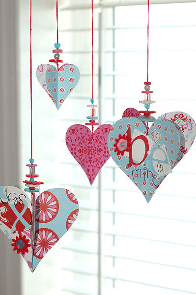 Cute and simple valentines heart decorations