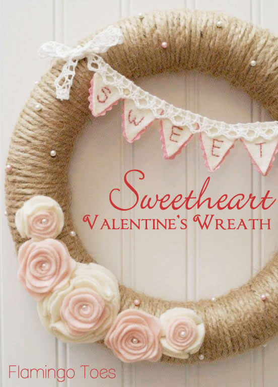 Sweetheart Valentines Day Wreath Sweetheart Valentines Day Wreath