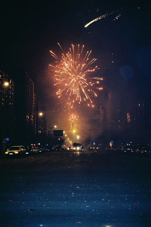 Fireworks in the city Fireworks in the city