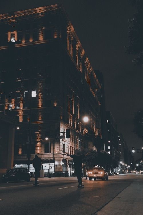 Skating at night