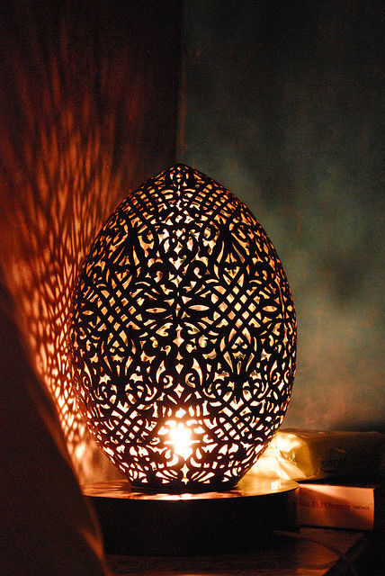 Intricate light fixture