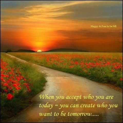 when you accept who you are