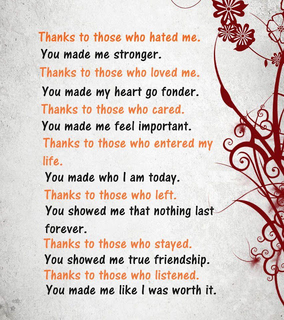 thanks to those