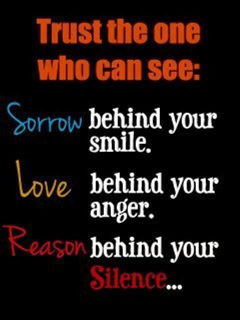 trust the one who can see