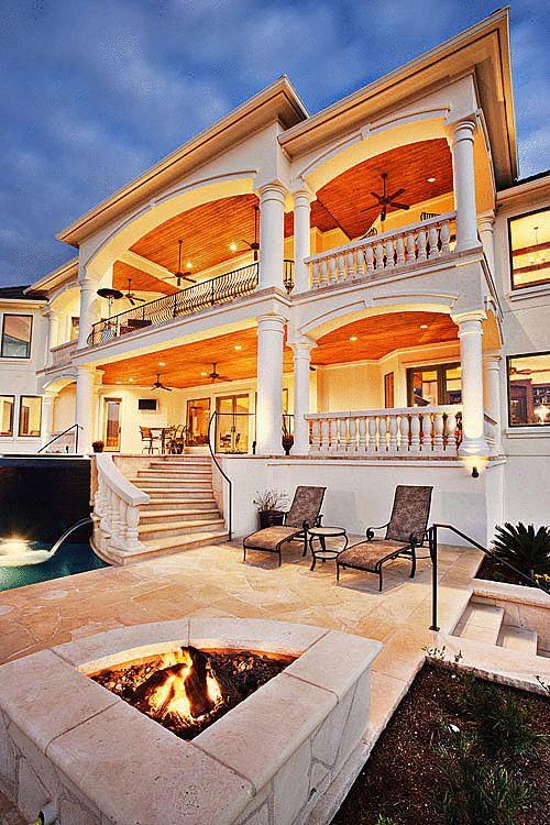 Mansion Lit Up at Night Mansion Lit Up at Night
