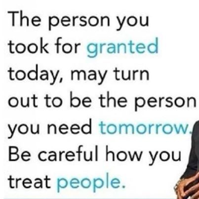 the person you took for granted
