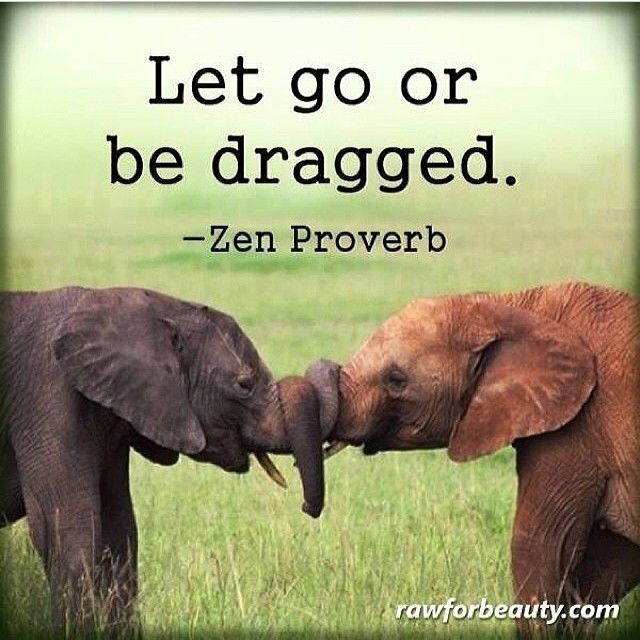 Let go or be dragged