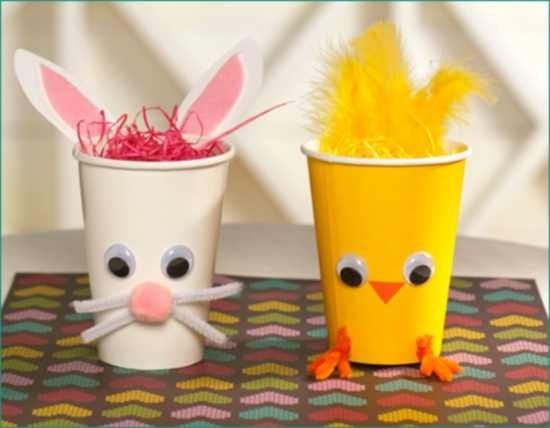 Chick and bunny treat holders Chick and bunny treat holders