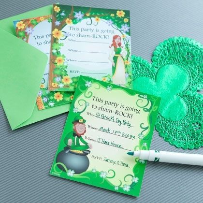 St patricks day party invitations St patricks day party invitations
