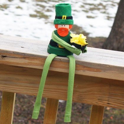 Clay pot leprechaun Clay pot leprechaun