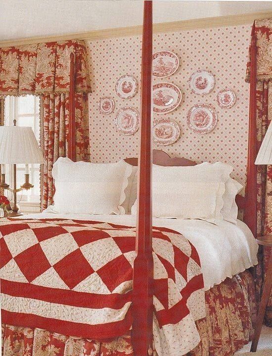 Red & White Bedroom Red & White Bedroom