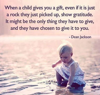 when a child gives you a gift
