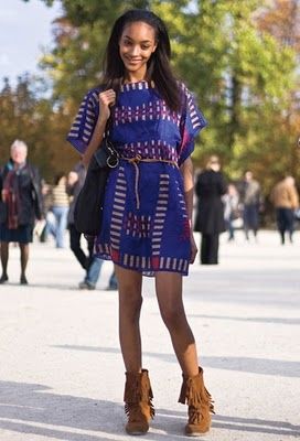Dress with Moccasins 