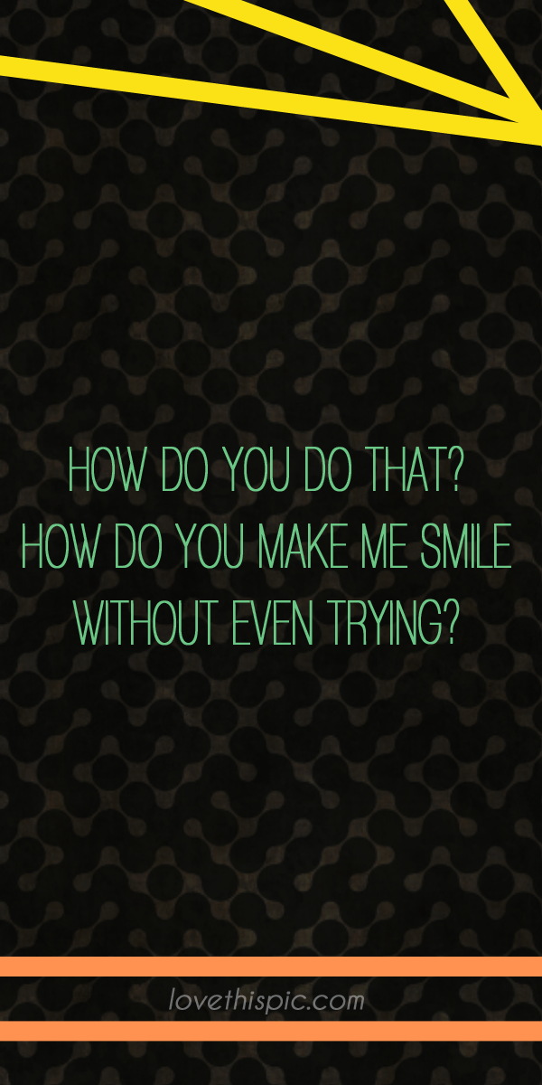 How do you?
