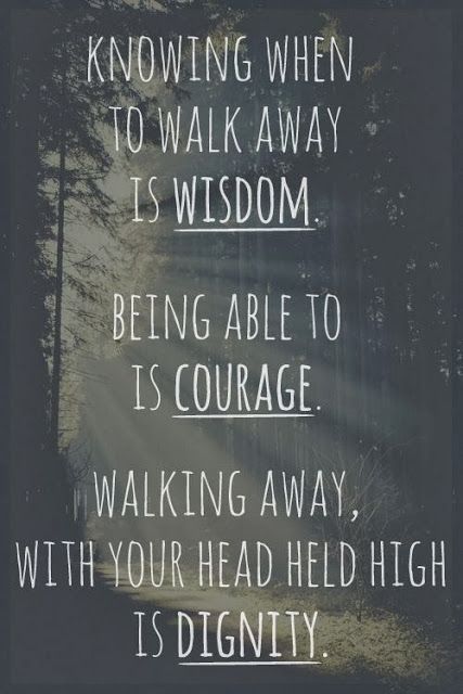 Wisdom, courage, dignity