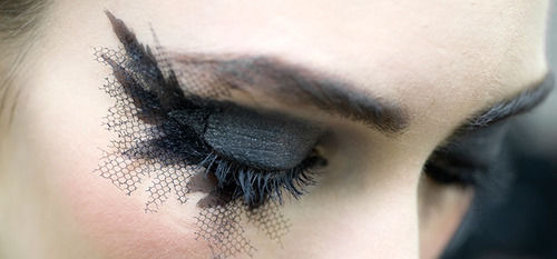 Dramatic eye makeup