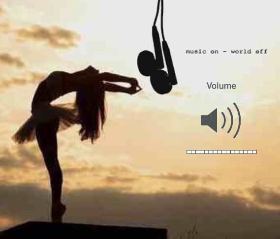 Music on - World Off - Volume Up Music on - World Off - Volume Up
