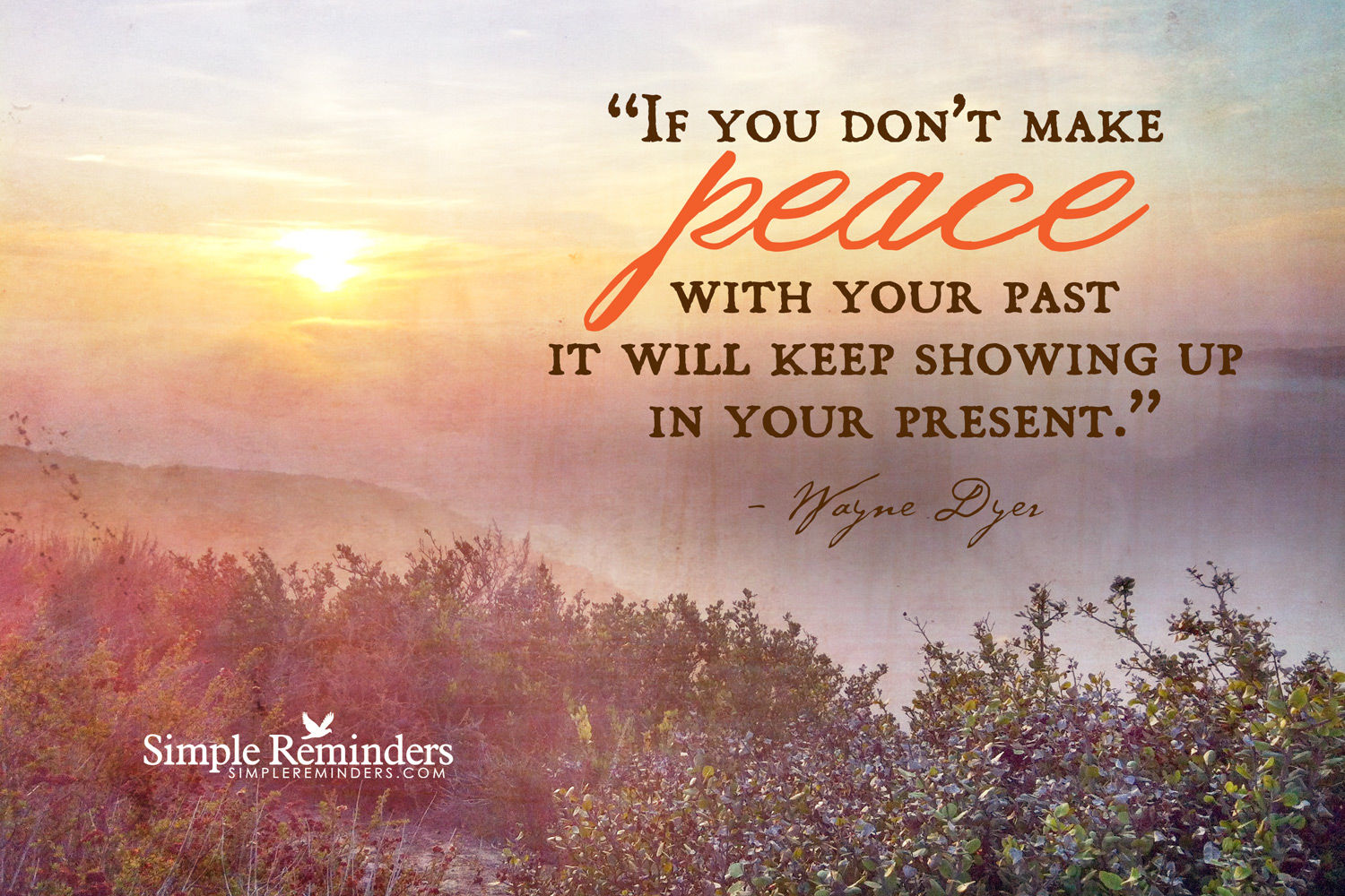 Peace with your past Peace with your past
