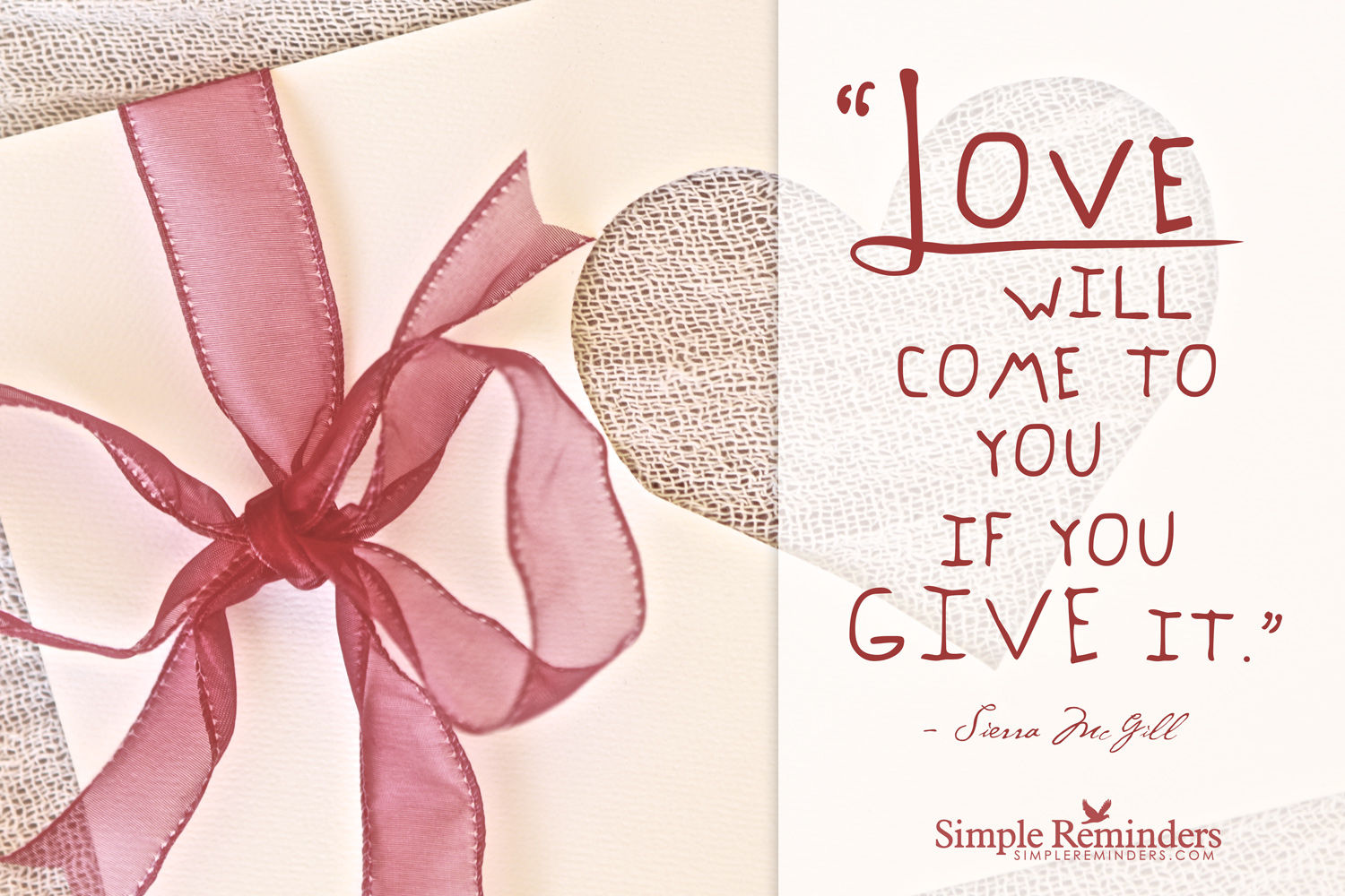 Love Comes Through Giving