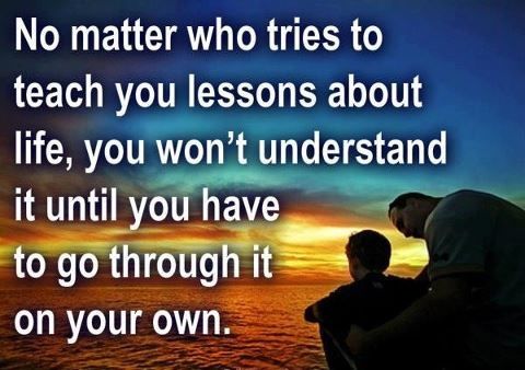 You have to go through it on your own