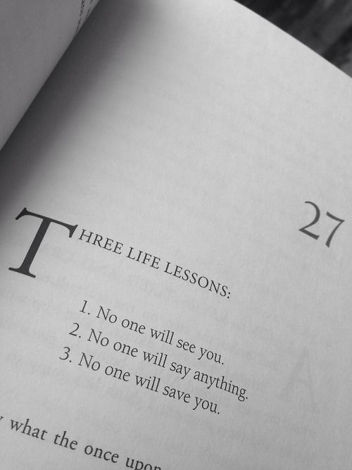 Three life lessons