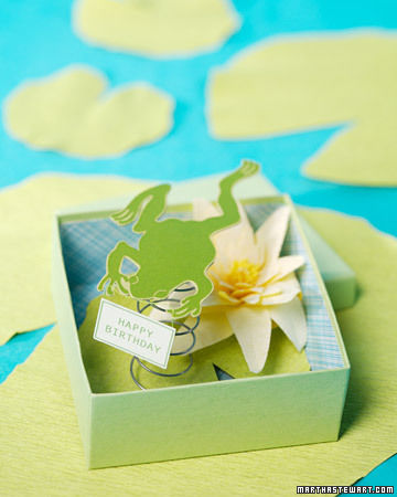 Frog in a box card
