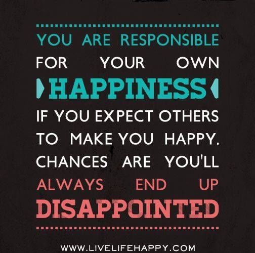 You are responsible You are responsible