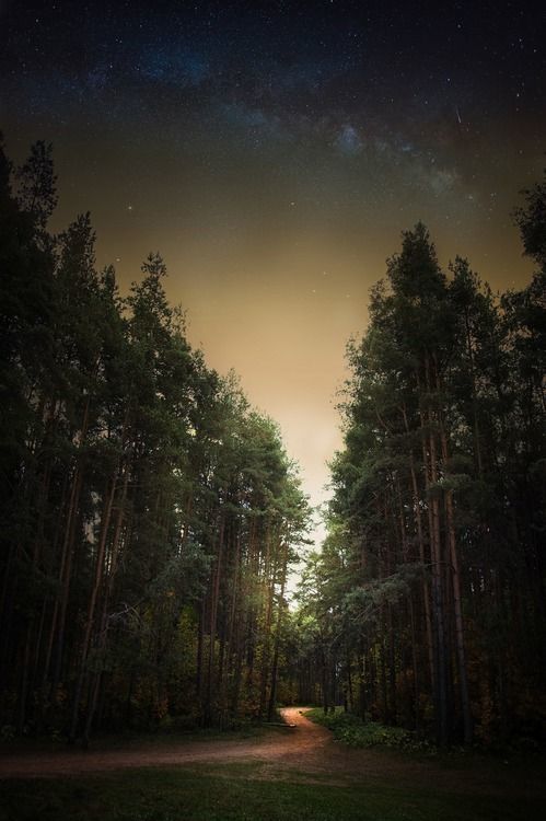 As night falls