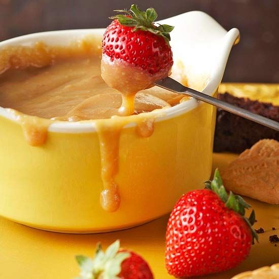 Butterscotch fondue Butterscotch fondue