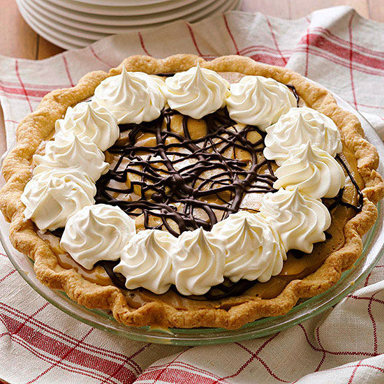 Banana butterscotch cream pie