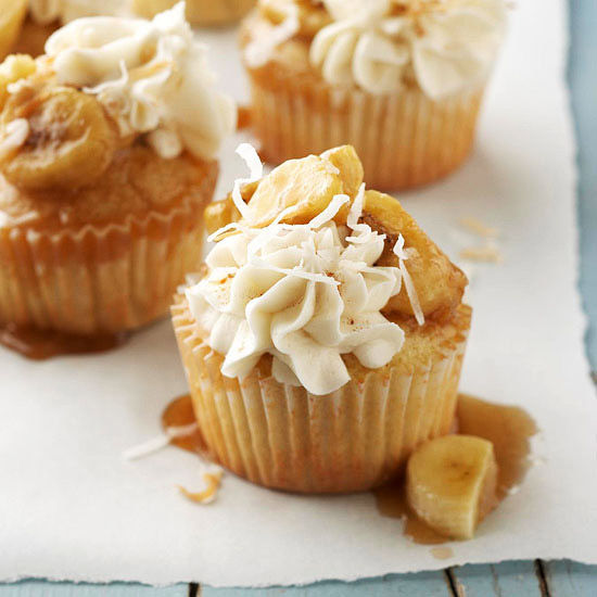 Island bananas foster cupcakes Island bananas foster cupcakes