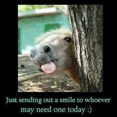 sending out a smile
